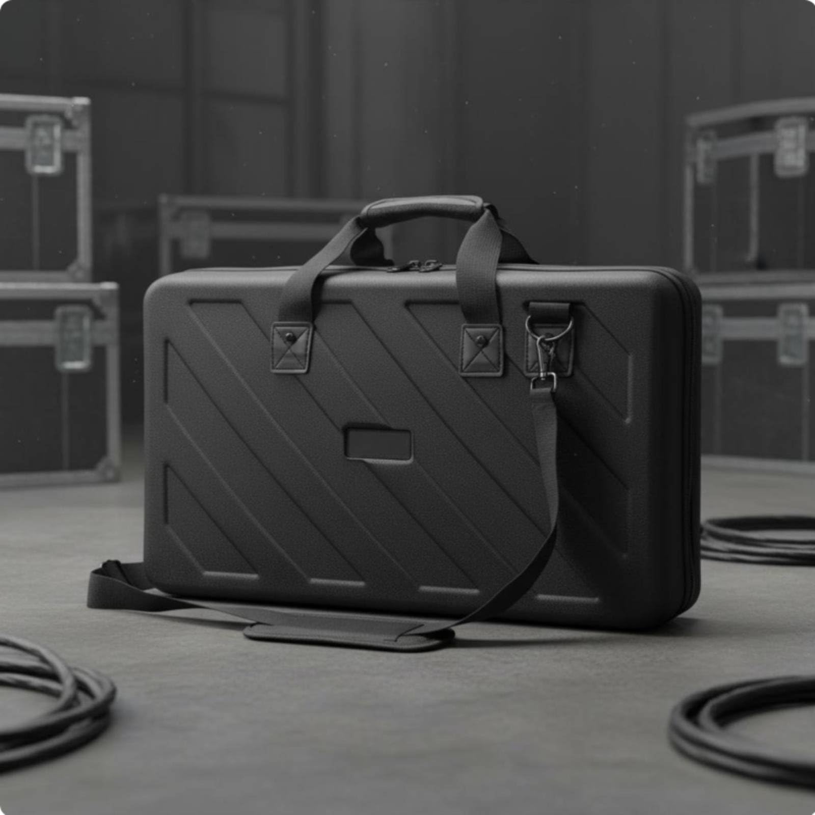 Custodia per Controller DJ Portatile Borsa da Trasporto per Console DJ Robusto Viaggio, Eventi, 78 49 14CM Con Tracolla