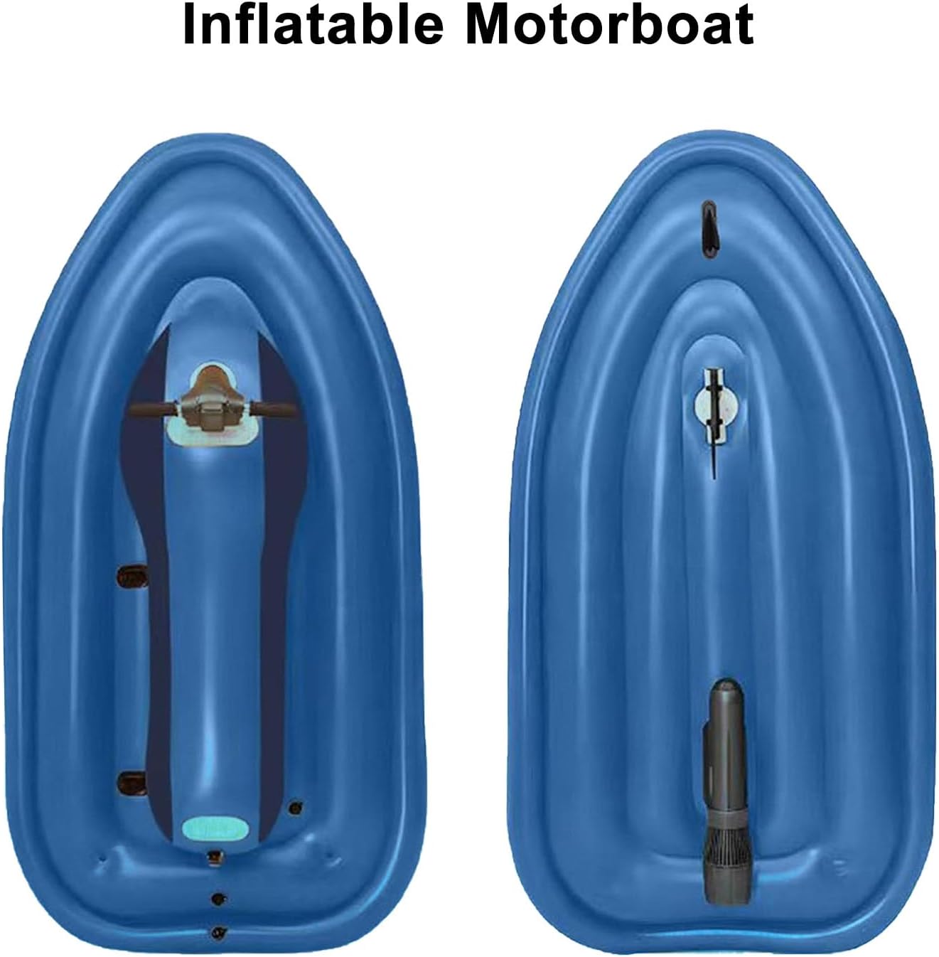 Inflatable Foldable Motorboat, 500W Electric Sea Diving Thruster, with Removable Battery,Motorboat+500W16A (Motorboat)