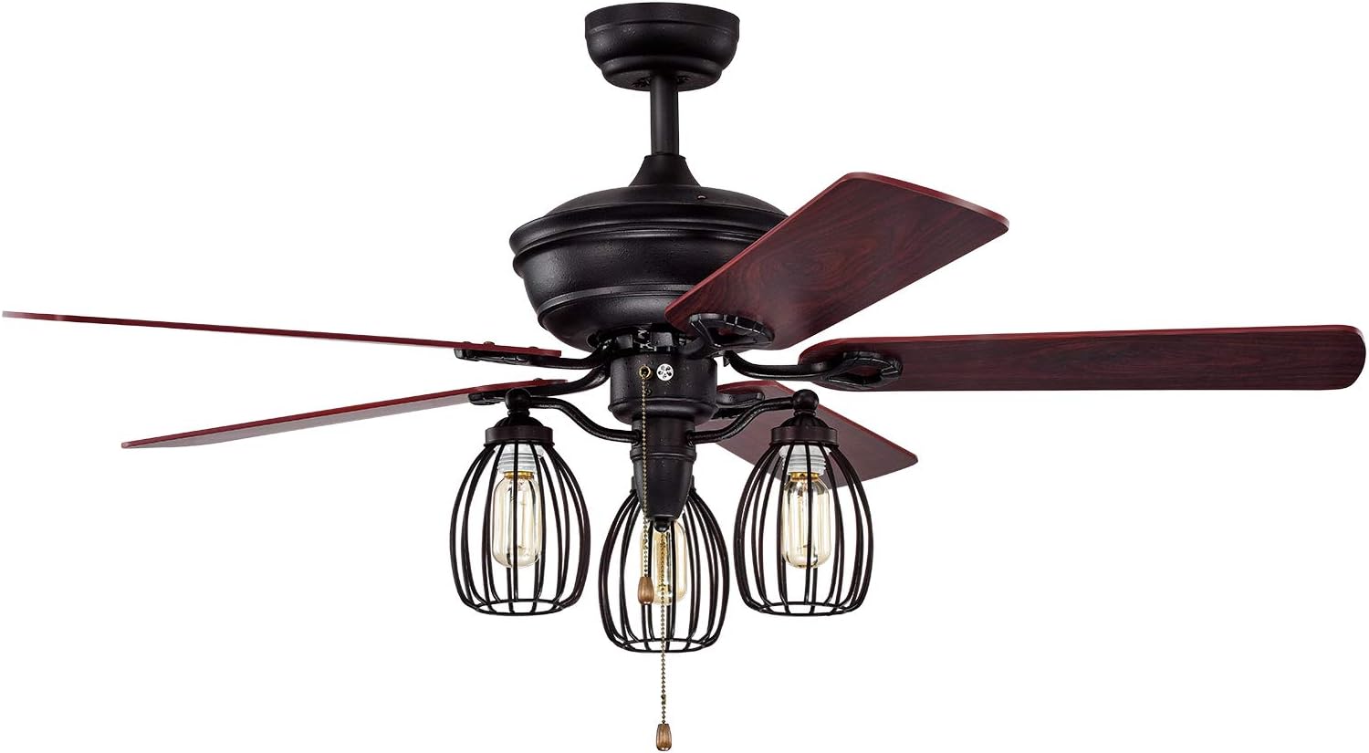 Tangkula 52Inch Ceiling Fan with Lights, Industrial