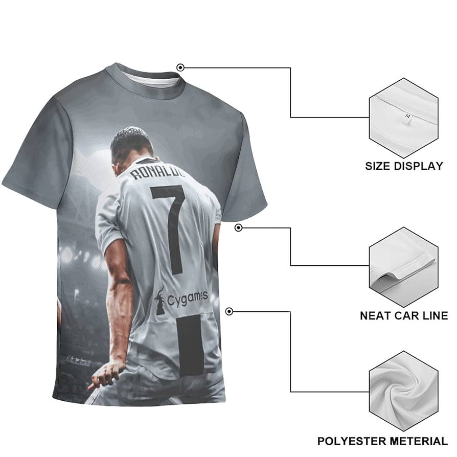 クリスティアーノ・ロナウド Tシャツ ブラック 71oALF5BTKL._UF350,350_QL80_.jpg