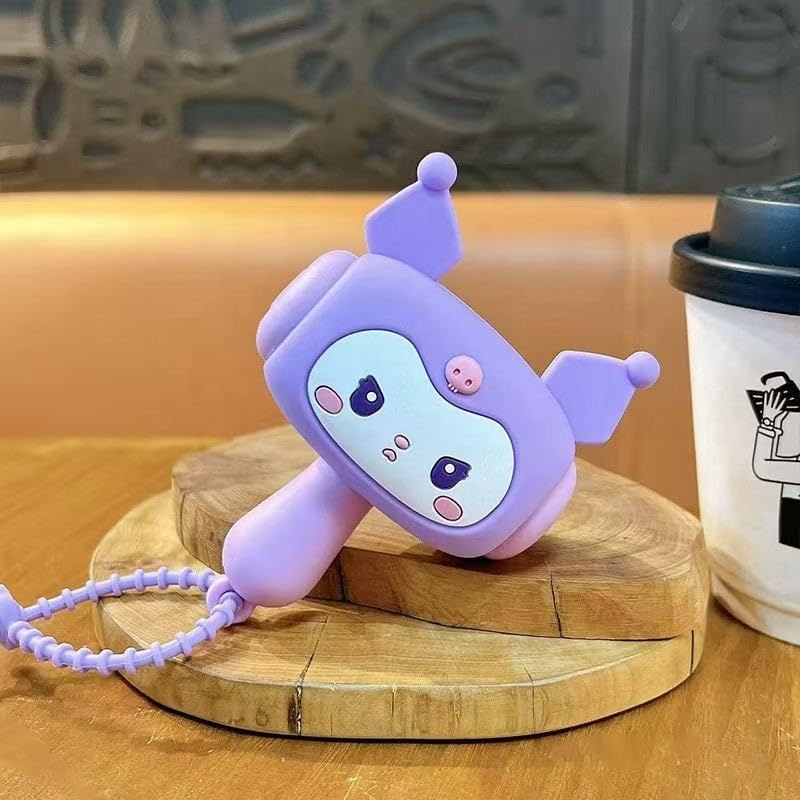 Image of SAJANI Cute Cartoon Hammer Choo Choo Keychain With Sound For Kids, Shake Left Right Musical Beep Hammer Toy, Soft Grip Cartoon Handheld Sensory Keychain For Babies & Toddlers