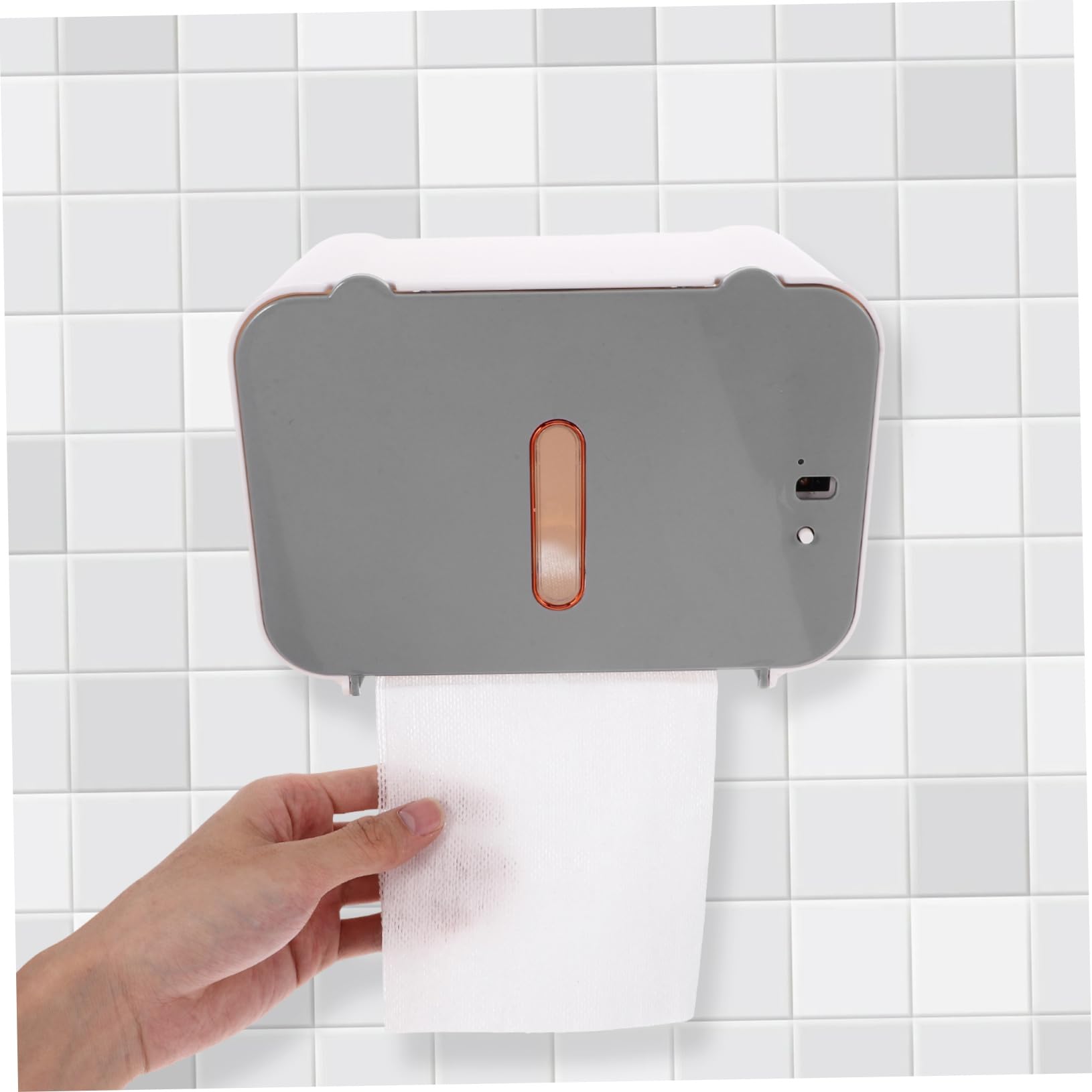 Artibetter Distributore Automatico di Asciugamani di Carta da Parete, senza Contatto, in Abs e Metallo, per Bagno e Cucina