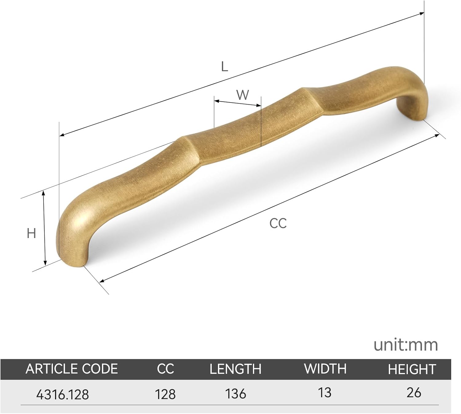 5 Pack Solid Brass Cabinet Pulls 5 Inch Hole Center Drawer Pulls Unique Cabinet Handles Brass Cabinet Hardware Handles for Cupboard Dresser Wardrobe and Bathroom Fixtures