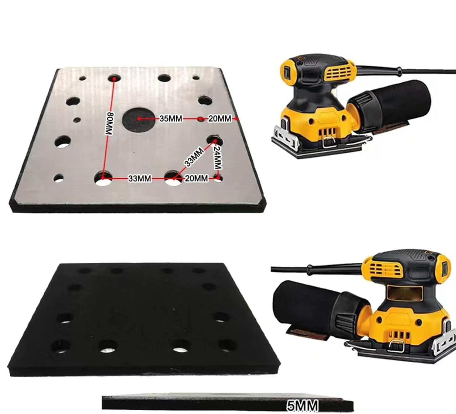 Zapasowy talerz szlifierski do DeWalt 151284-00SV 151284-00 DW411 D26441