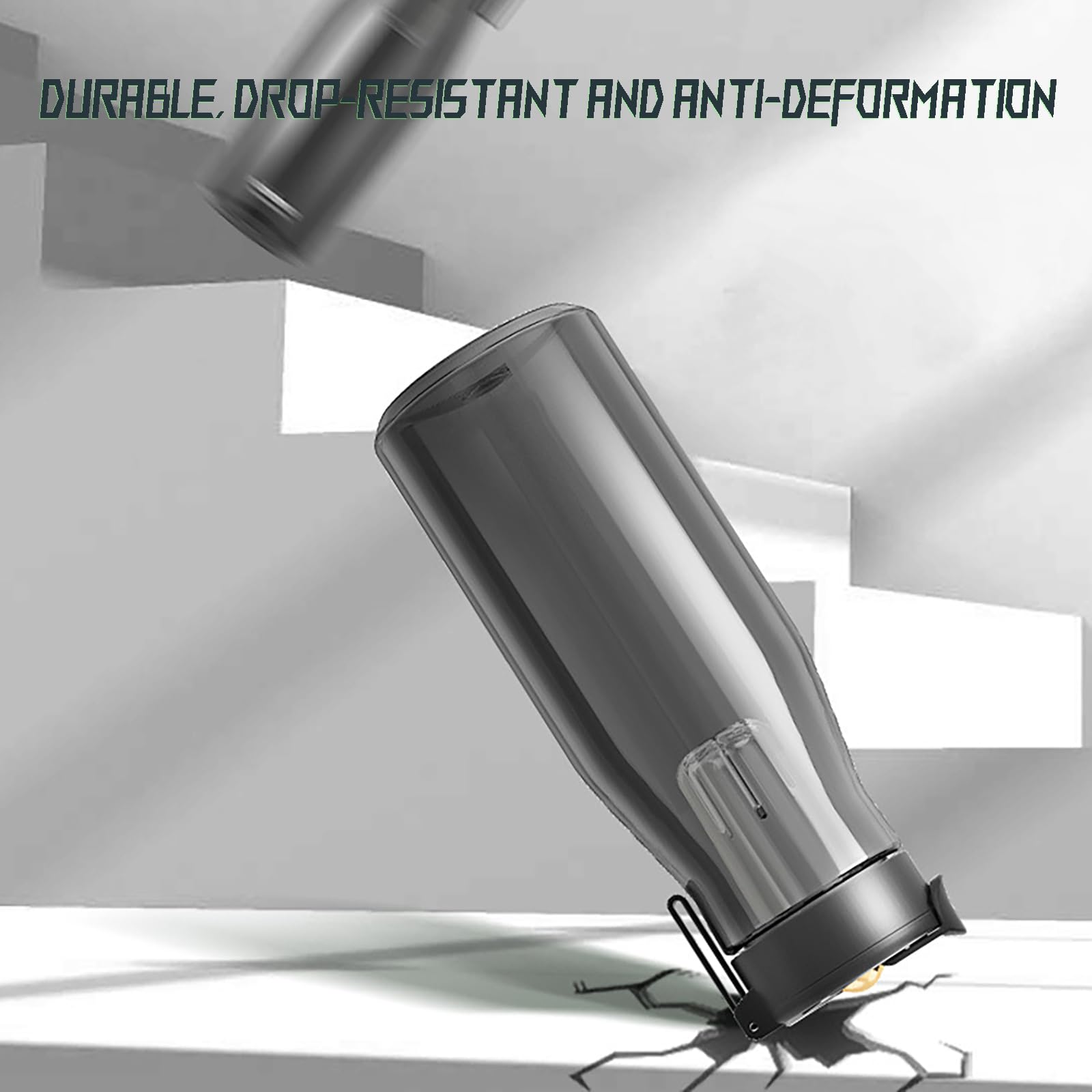 Teeflasche mit magnetischem Deckel Filter tragbare Teetasse Glastasse Tee-Ei für losen Blatt-Tee für Tee-Trinker Pink 840ml