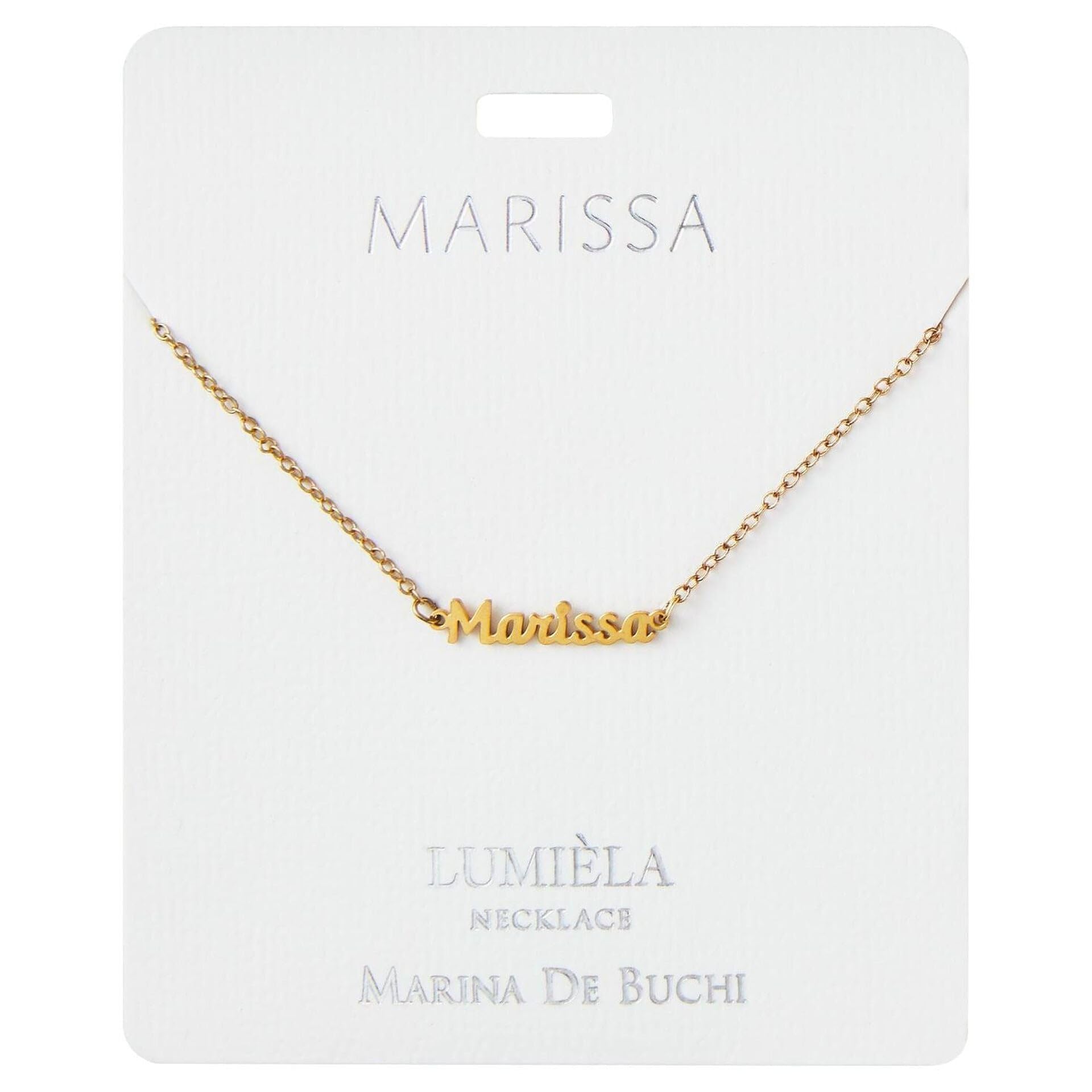 Gold Cut Out Name Necklaces for Names that start with M-Z Name Necklaces