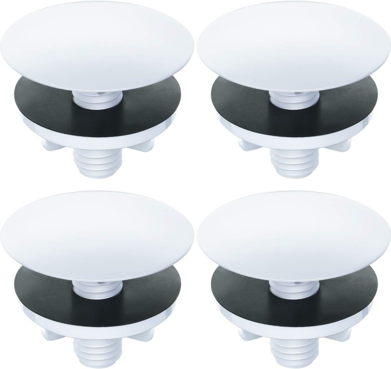 WILLBOND 4 Pieces Kitchen Sink Hole Cover Faucet Cap Kitchen Sink Tap Hole Plate Stopper Cover Blanking Metal Plug