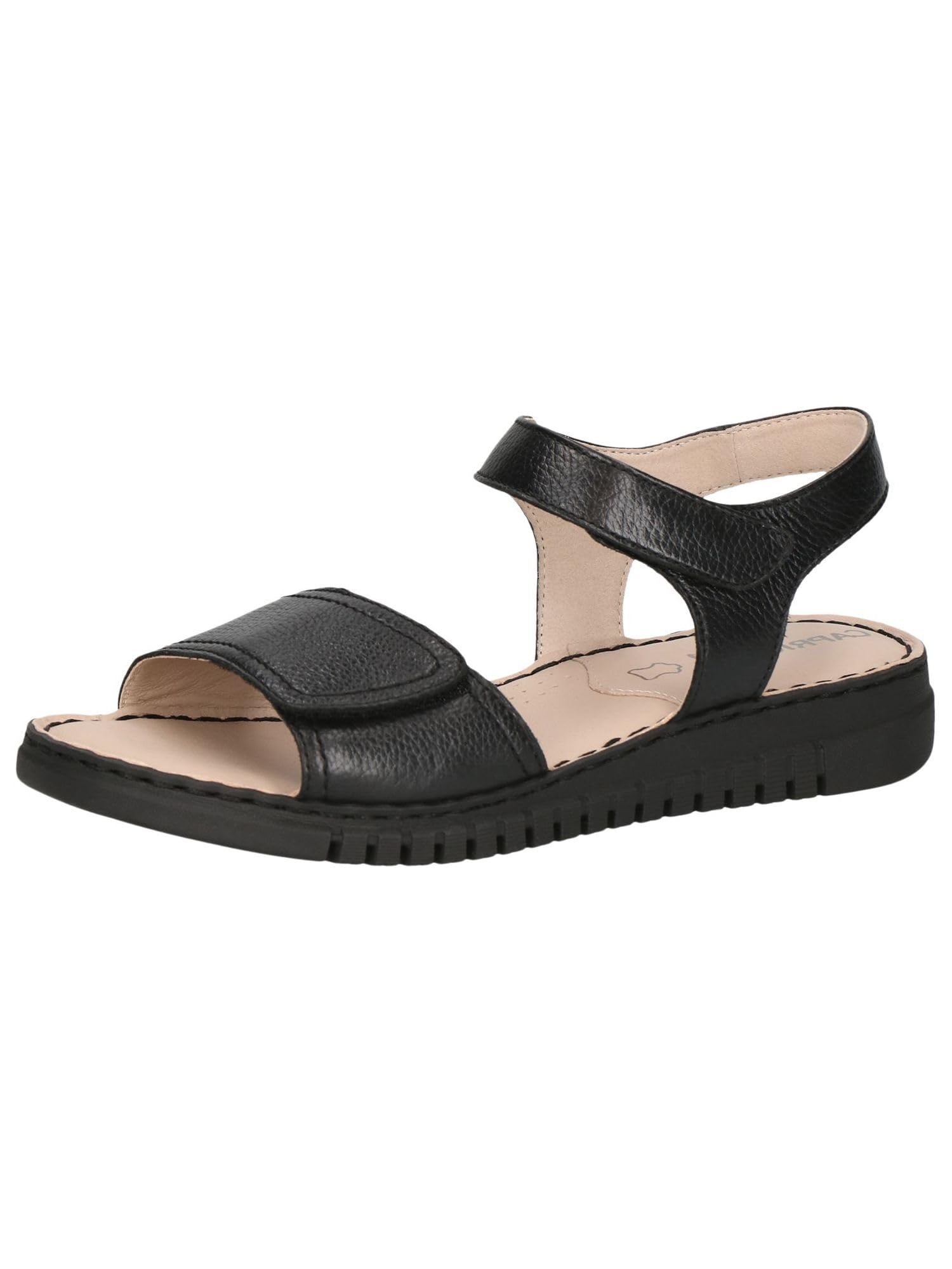 Caprice Damen Sandalen flach aus Leder Bequem