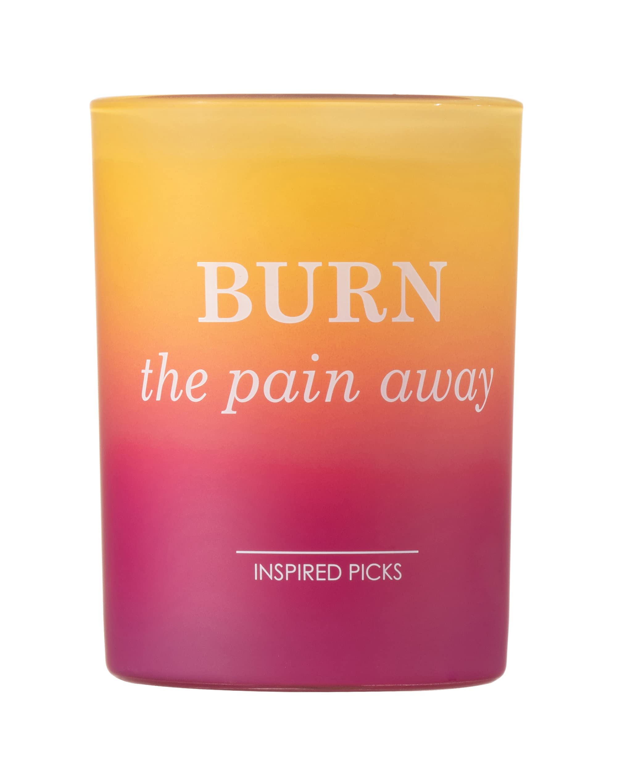 Get Well Soon Gifts for Women Men - Fall Gifts - Soy Candles Non Toxic - Aromatherapy, 8.8oz Soy Wax Jar, Stress Relief, Relaxation (Orange Red - Plumberry & Wood)