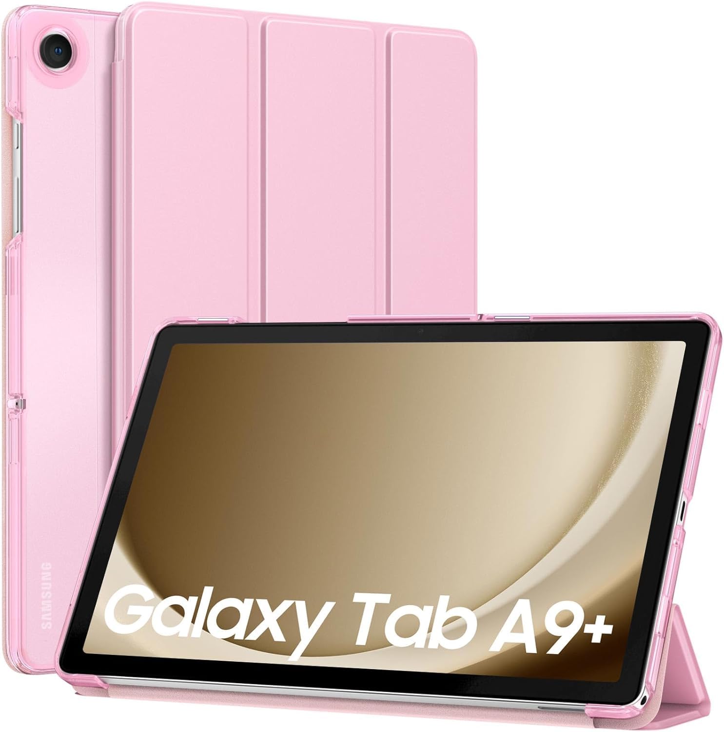 Printme Case for Galaxy Tab A9+/A9 Plus 11 inch 2023, Slim Stand Protective Smart Cover with Hard PC, Back Shell for Tab A9 Plus Tablet (SM-X210/X216/X218), Auto Wake/Sleep (Pink) (B0CV18SF4D) Amazon Price History, Amazon Price Tracker