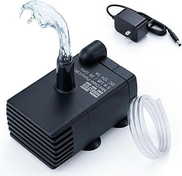 Automatic Mini Drain Pump with Water Sensor, 5ft Lift 55 GPH 115V/230V Mini Concentrate Pump with Float Switch for Dehumidifier, Air Conditioner, Ice Maker, Basement, Auto On/Off