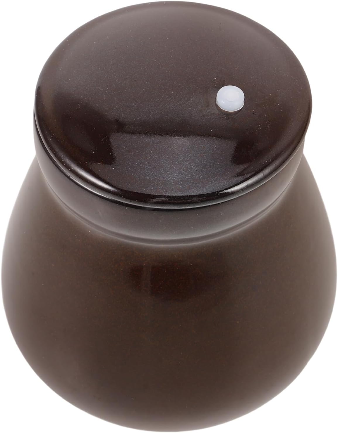 FAVOMOTO Ceramic Honey Jar Food Storage Container round Porcelain Pot with Lid Honey Server Kitchen Storage and Spices