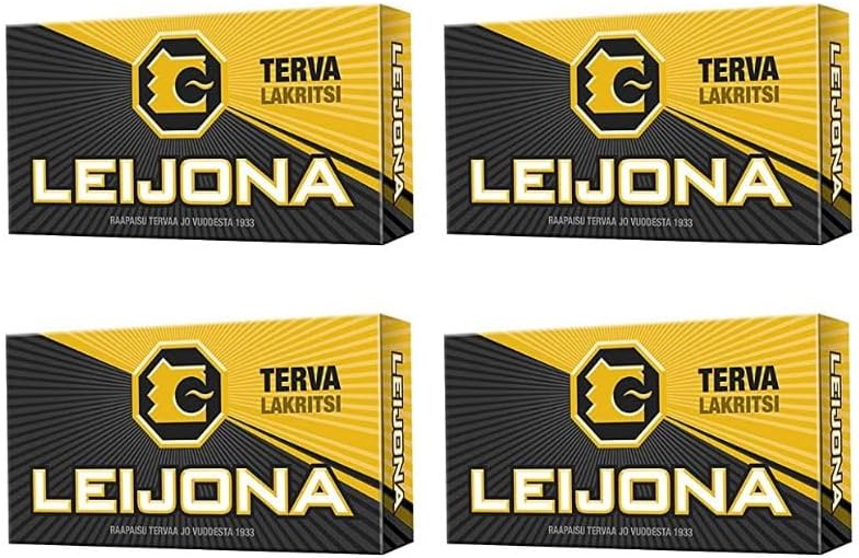 Leijona Tervalakritsi Pastilles 4 Boxes of 32g 4.4oz