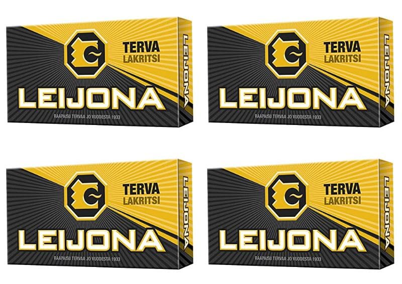 Leijona Tervalakritsi Pastilles 4 Boxes of 32g 4.4oz
