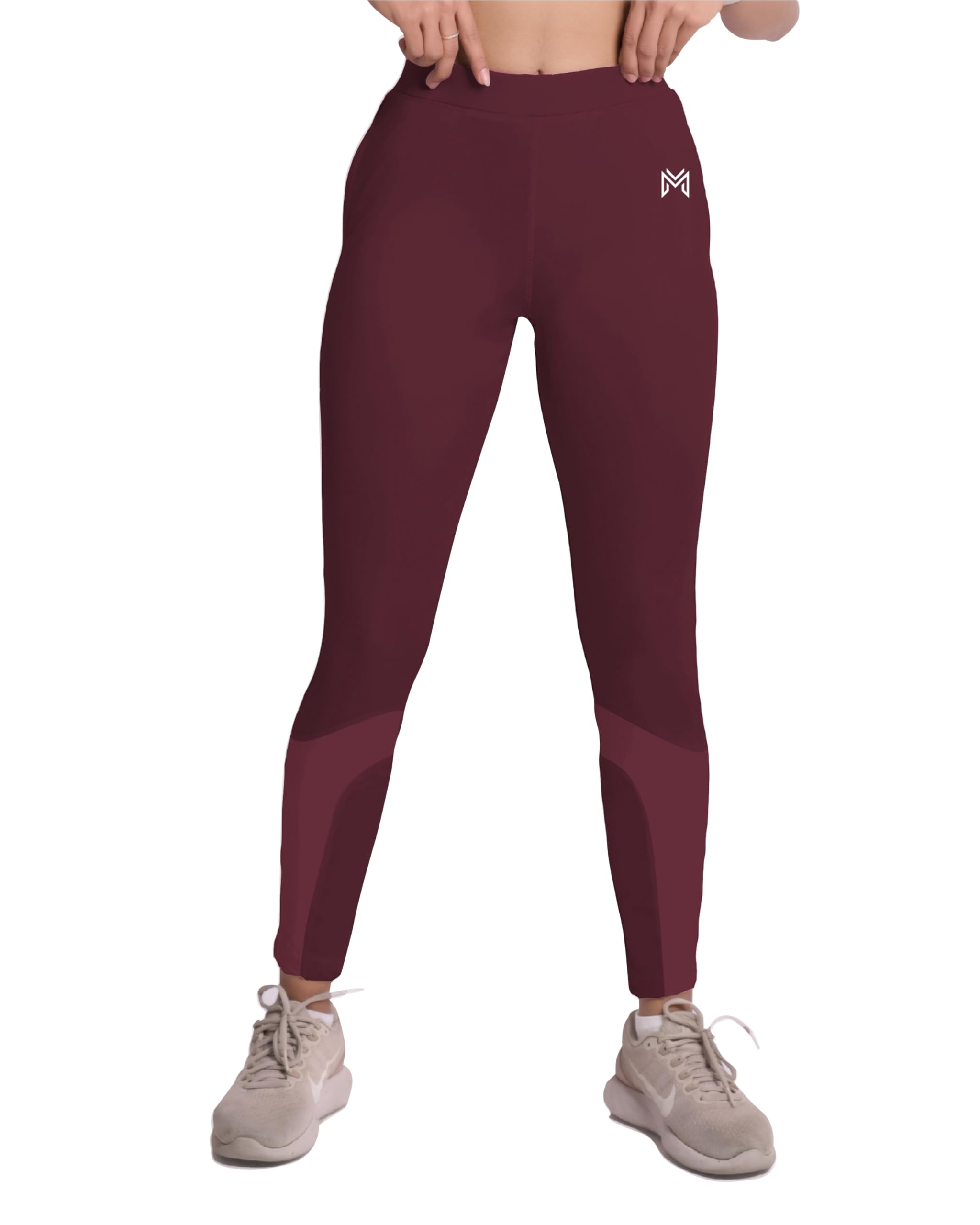 mehrang Gym wear Mesh Leggings Workout Pants with Side Pockets/Stretchable Tights/Highwaist Sports Fitness Yoga Track Pants for Women & Girls-picture-8