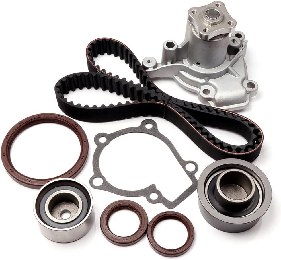 ECCPP Timing Belt Kit with Water Pump Compatible For Hyundai For Elantra Tiburon Tucson 2004-2006 For Kia Spectra 2005-2006 For Kia Spectra5 2005-2006 For Kia For Sportage TS26284 WP9137 ITM284