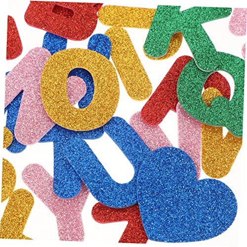 STAHAD 5 Adesivos De Alfabeto Autoadesivos Adesivo De Espuma Autoadesivo Adesivo Letras Glitter Gran