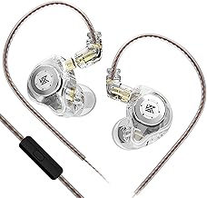 KZ EDX PRO Gaming Earbuds, IEM Earphones Headphone with 1DD, IEM for Gaming, HiFi Deep Bass in Ear Monitors with New 10mm ...