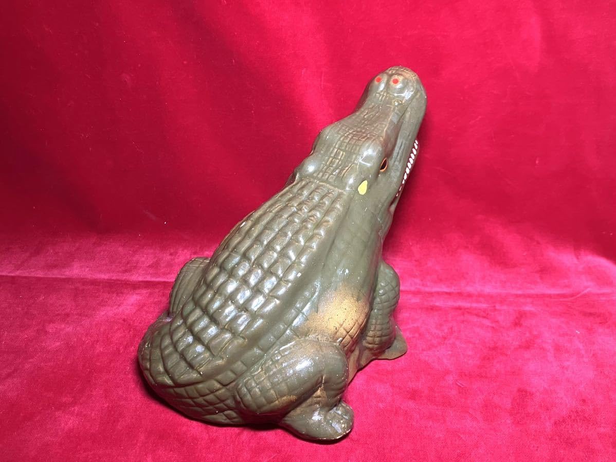 【当時物】陶器製置物 インテリア 置物　九州電力マスコット『でんでん』　骨董品 レトロ 陶器製置物 インテリア 置物 九州電力マスコット