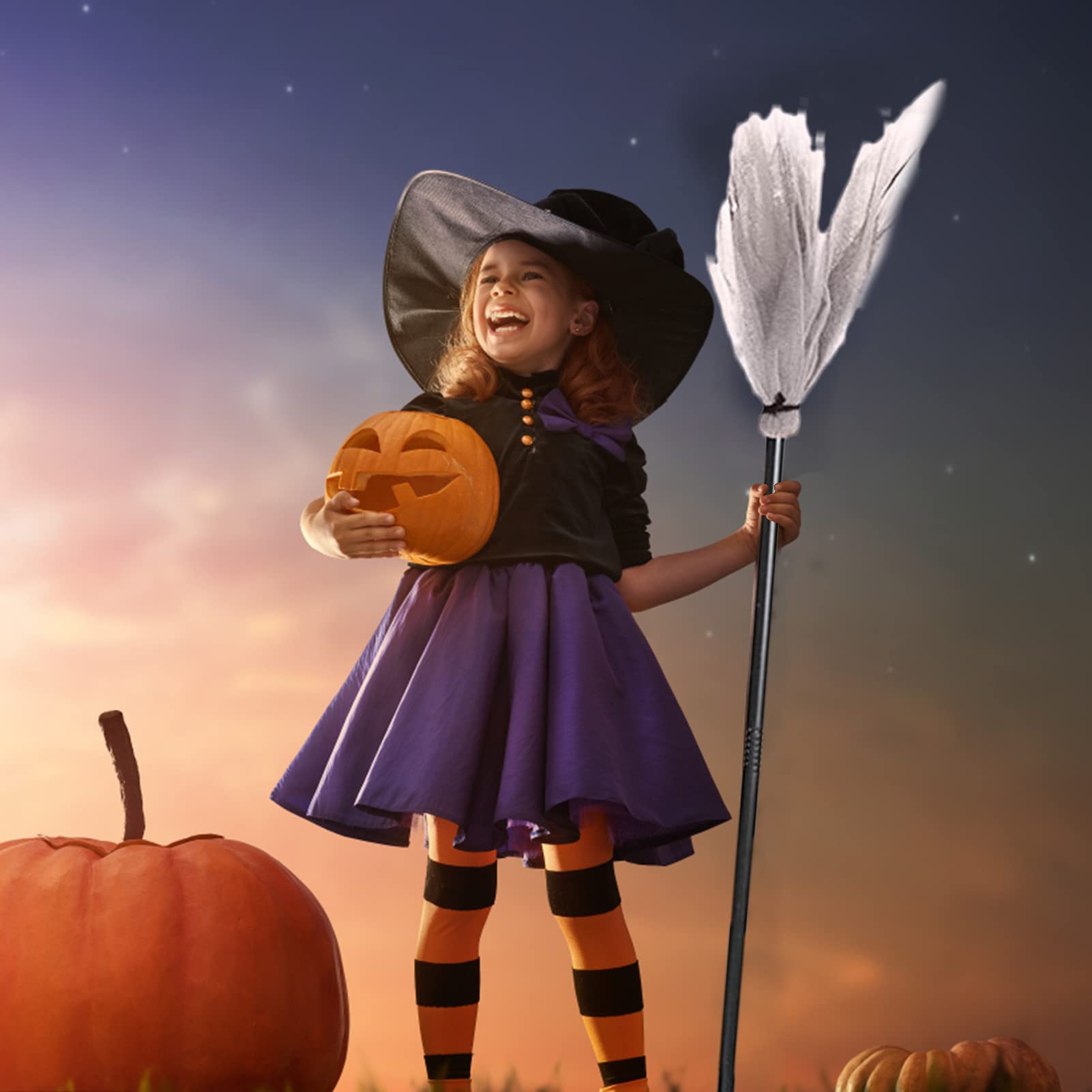Hexenbesen Halloween Spielzeug - Gruseliges Kostüm Produktbild-Vorschau 6