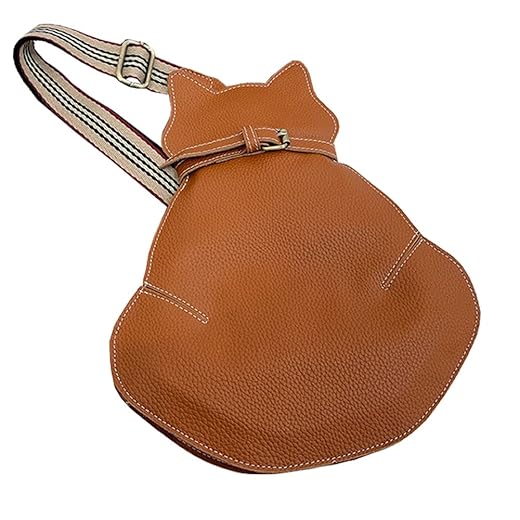 Borsa a tracolla da donna singola borsa a tracolla in pelle zaino a forma di gatto moneta borsa hip hop novità borsa