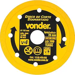 Disco de Corte Diamantado, Turbo, V4