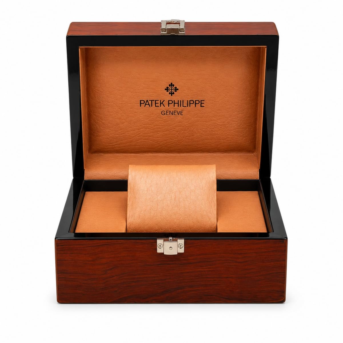 Custodia Porta Orologio in Legno Scatola Orologio da Tavolo con Cuscino Interno Coperchio a Cerniera Profilo Ordinato per Patek Philippe Nautilus