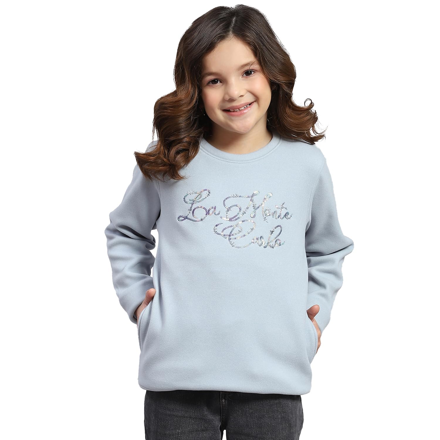 monte carlo Girls Embroidered Round Neck Full Sleeve Sweatshirt (523063552)-picture-46