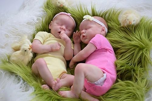 Zero Pam Reborn Twins - Bebés realistas de 18 pulgadas que se ven reales y realistas muñecas de silicona con juegos de regalo para niñas disponible en Yaxa Colombia