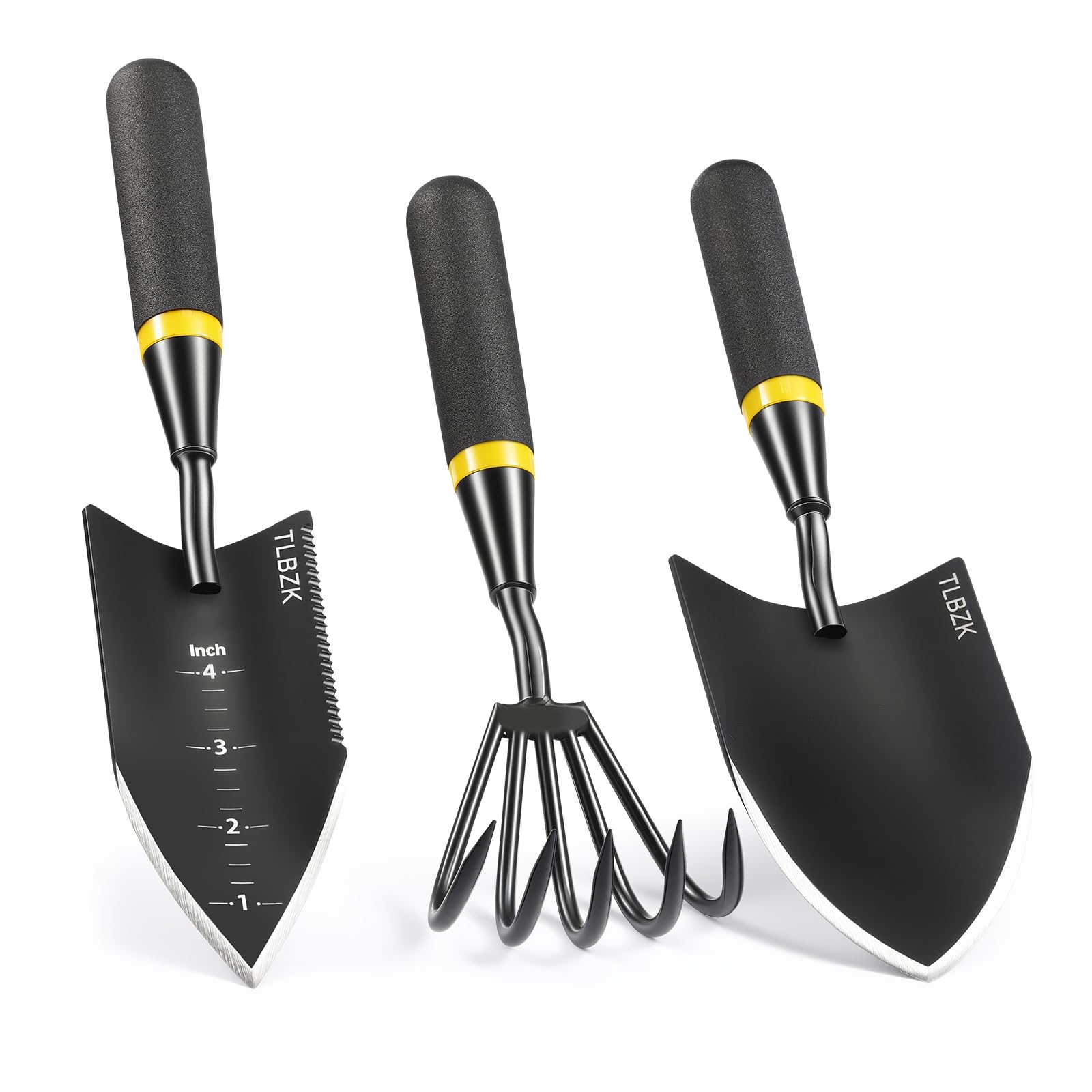 Juego de herramientas de jardinería de acero inoxidable de alto rendimiento, pensado para uso en exteriores, perfecto para hombres y mujeres, incluye pala de jardín, pala para plantas y