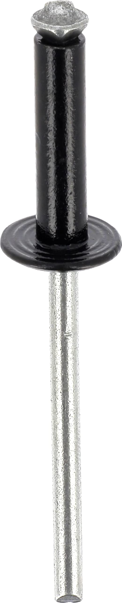 Restagraf - Rivets Épanouis Noirs pour Plaques d'Immatriculation - Diamètre 4 mm - Fixation Durable sur Carrosserie ou Support Plastique - Réf. 4919 - Boîte de 250