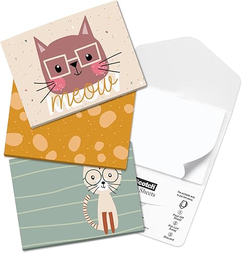 Cat Lovers - Juego de 3 paquetes de sábanas de pelusa felina, paquetes de eliminación de pelusa de 4 x 3 pulgadas, 40 hojas por paquete, tres