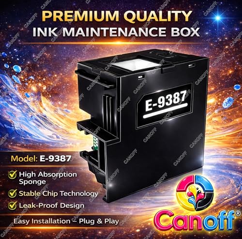 Image of CANOFF Maintenance Box Replacement for Epson M1050 M1058 M2050 PX-M161T S161T Printers, Waste Ink Collector Unit Compatible with C9387 PXMB11 Durable Replacement Part for Inkjet Systems
