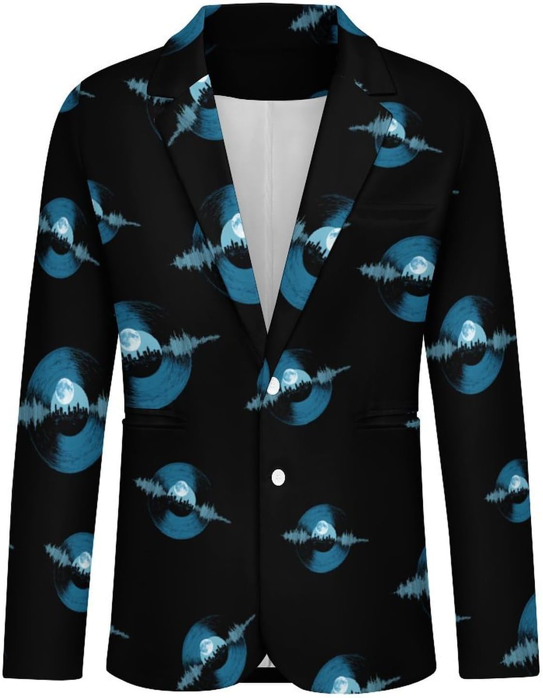 City Tunes Printed Men's Blazer Slim Fit Suit Jackets 6X-Large