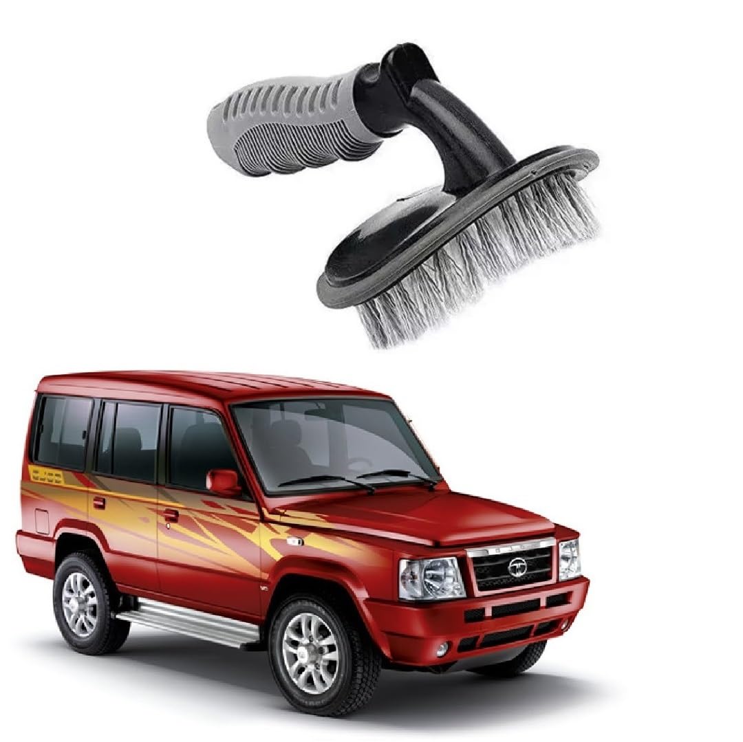 Strong Car Tire and Rim Cleaning Brush Suitable for Tata Sumo Gold-image-13