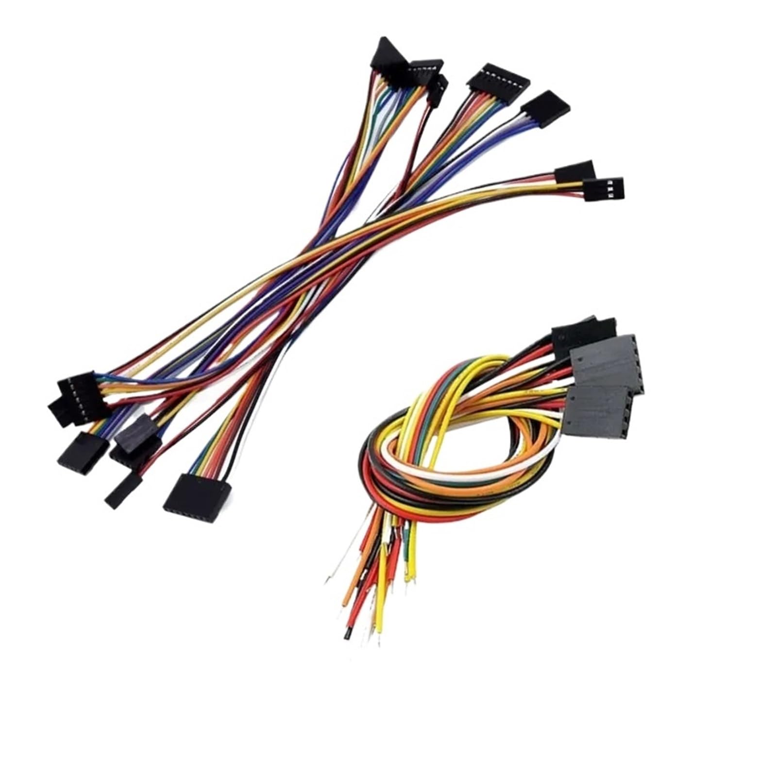 Cable de puente hembra de paso de 2,54 mm, 2-10P, 10-30 cm, 10 unidades