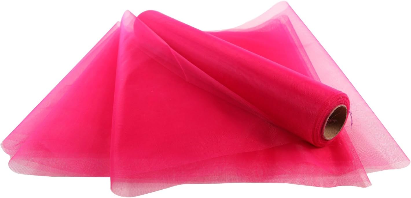 Soft Sheer Organza 29cm x 25m No.61, Number 61 Ivory