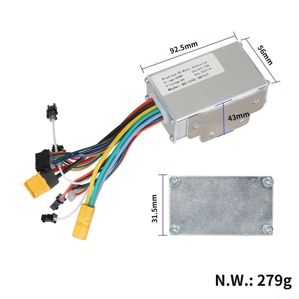 Controller motore brushless 48V 25A per Kukirin per scooter G2 Max, costruzione in lega di alluminio per una migliore stabilità termica