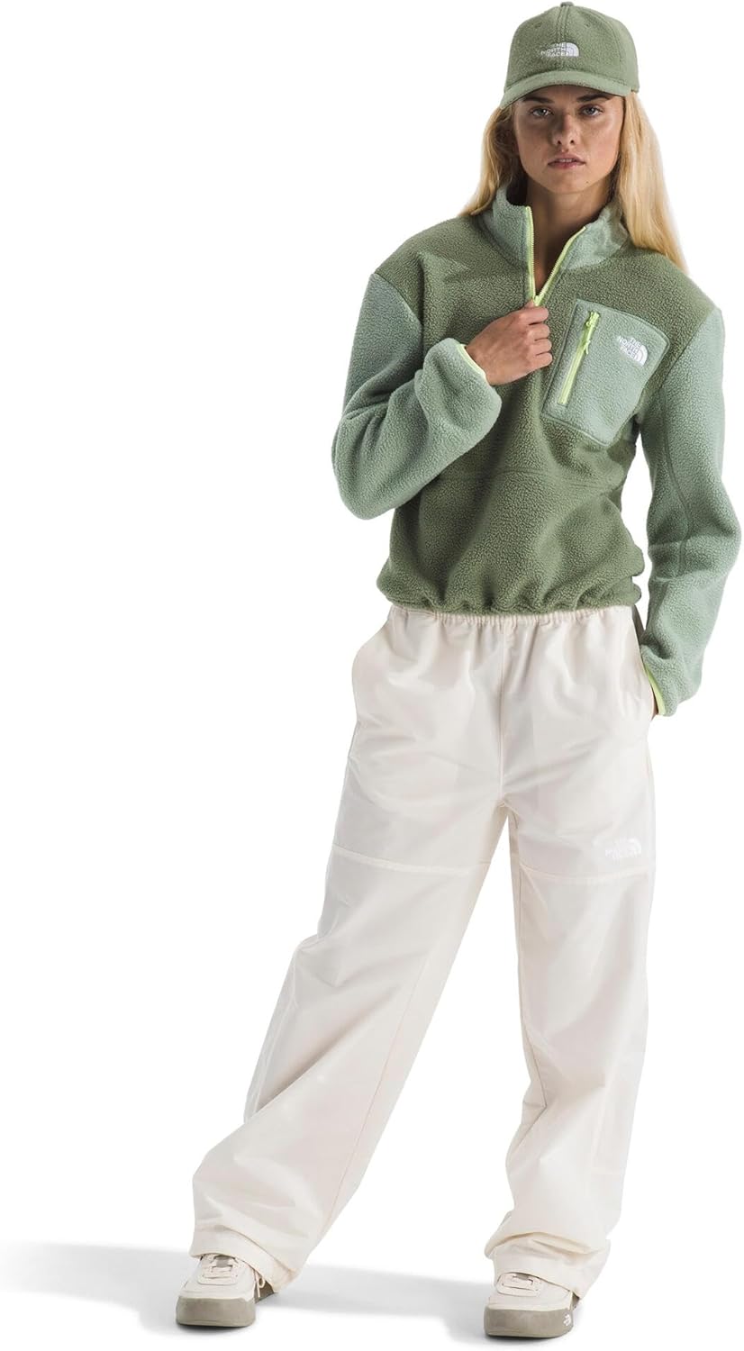 The North Face womens Yumiori Quarter Zip Jacket - Lightweight Fleece Pullover With Embroidered Logo, Secure Zip Pockets - Image 4