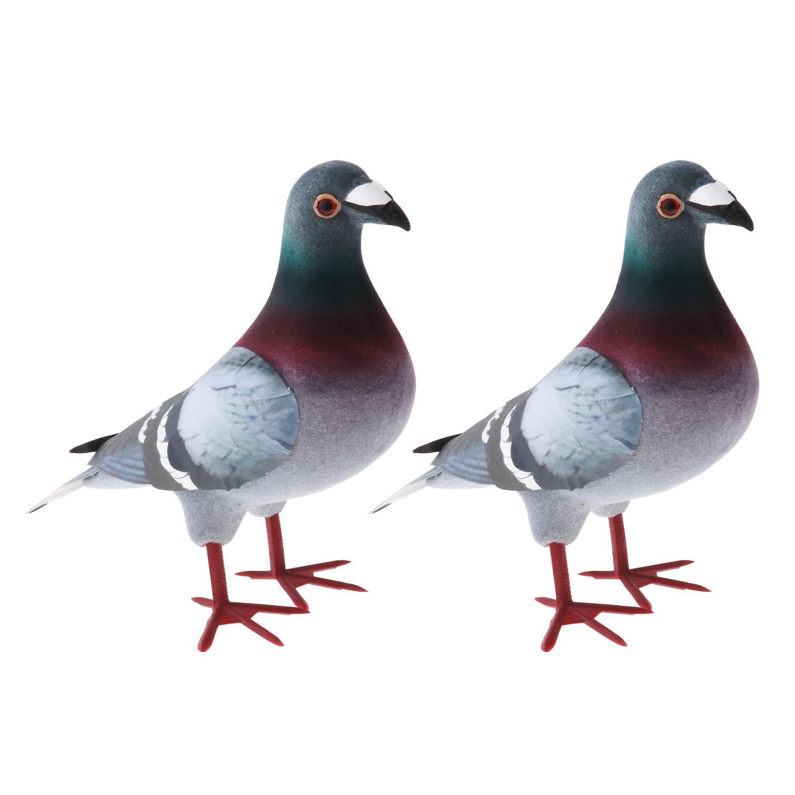 QIXCXAZ Decorative Foam Bird Models For Kids Celebrating Imagination And Creativity In Educational Settings With Eye-Catching Designs Realistic Figurines, 2 pcs, Style A