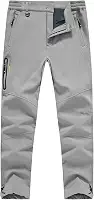 Calças de neve masculinas impermeáveis isoladas para caminhadas de inverno snowboard forro de lã softshell calças de esqui