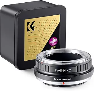 K&F CONCEPT メーカー直営店 レンズマウントアダプター Nikon対応 z対応 マウント アダプター K/AR-NIK Z マニュアルフォーカス コニカARマウントレンズ → ニコン対応Zマウント装着 ニコン対応 ZF Z8対応