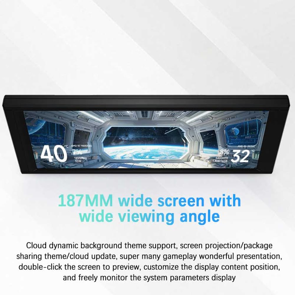 Zweitbildschirm Konnektivität 1280x480 6,86- IPS-Display