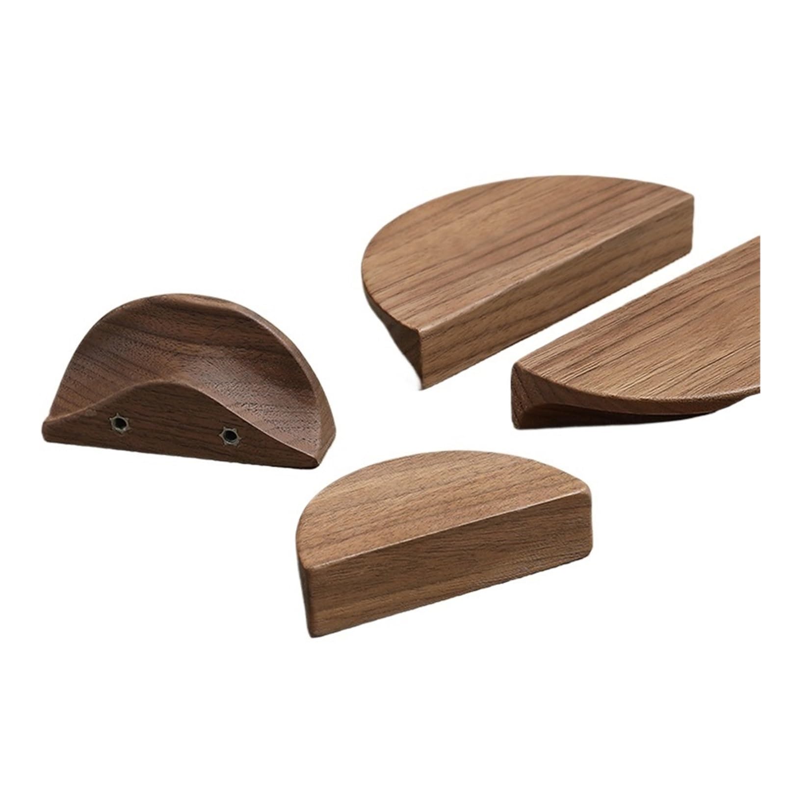 Gwyzax Cabinet Pulls Wooden Kitchen Cabinet Handles Drawer Pulls for Wardrobe Closet Furniture Hardware