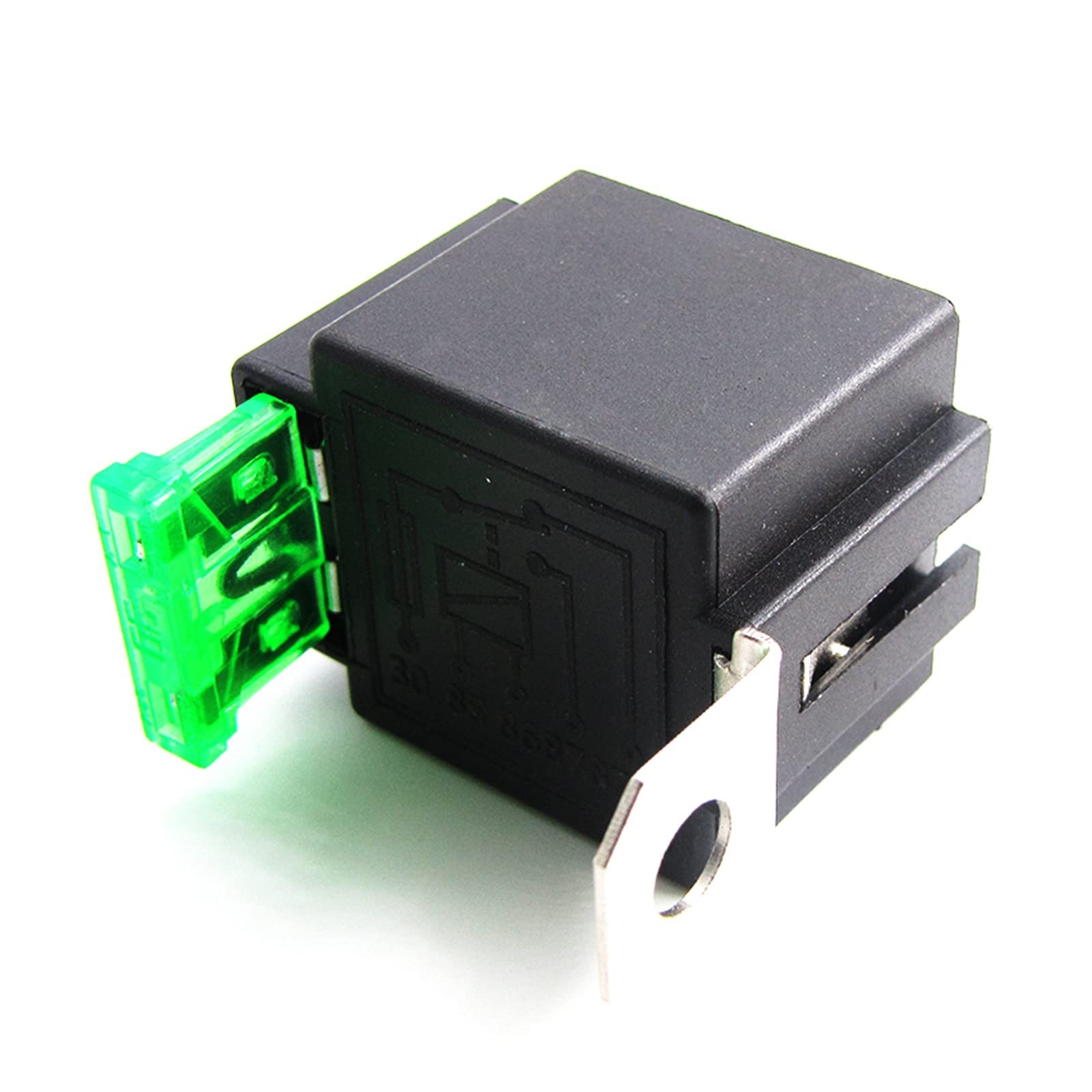 GJZIFGFWQ Electronic Relay Automotive Relays with Insurance Film Car Fuse for 4pin or 5pin DC 12V/24V 30A Waterproof Prewired(5pin 24v With Line)