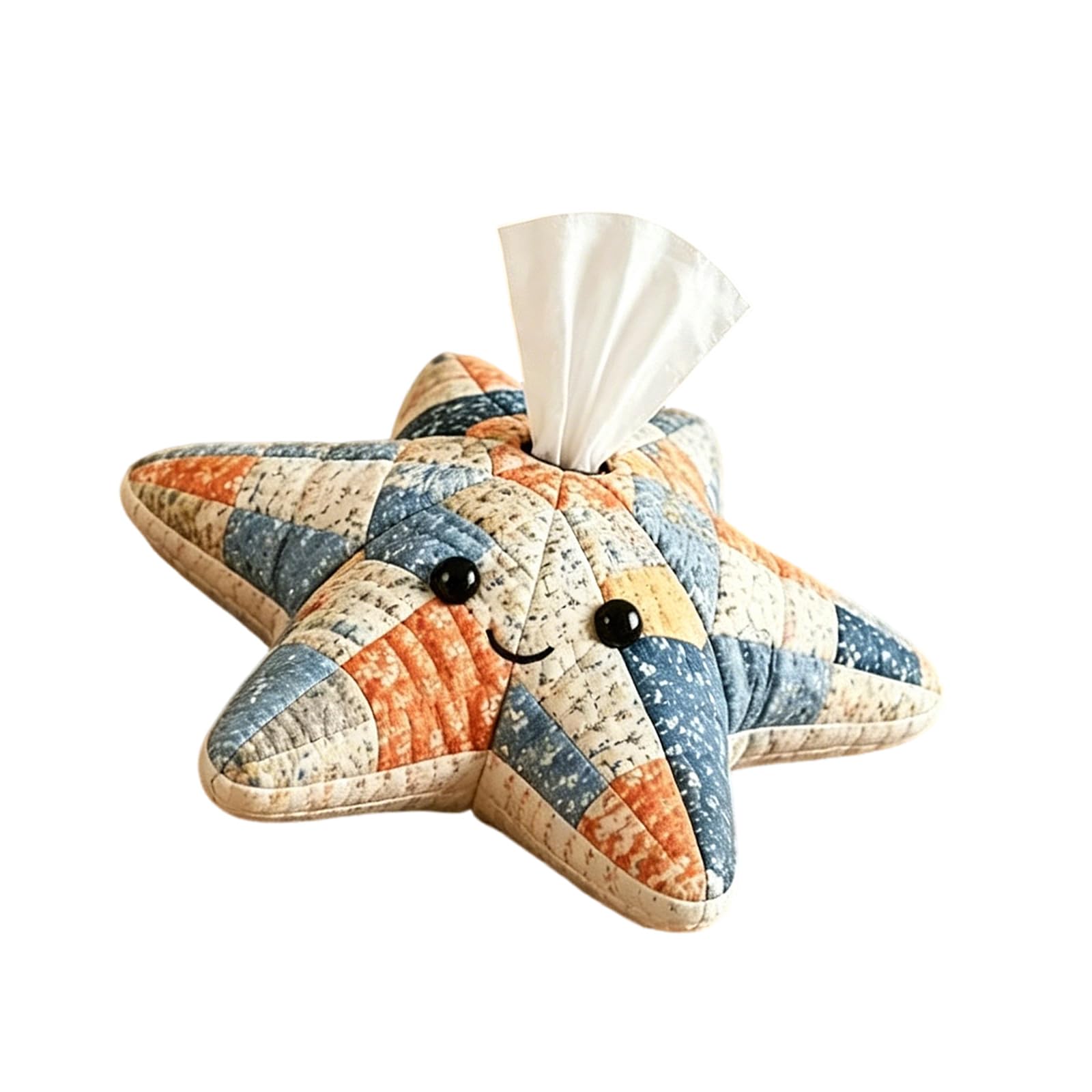 Tissue Holder Making Set, Quilted Animal Design for Tabletop Decor and Tissue Storage Display Use Animal Sewing Patchwork Decor Holder Tabletop Accent Fabric Project Desk Room