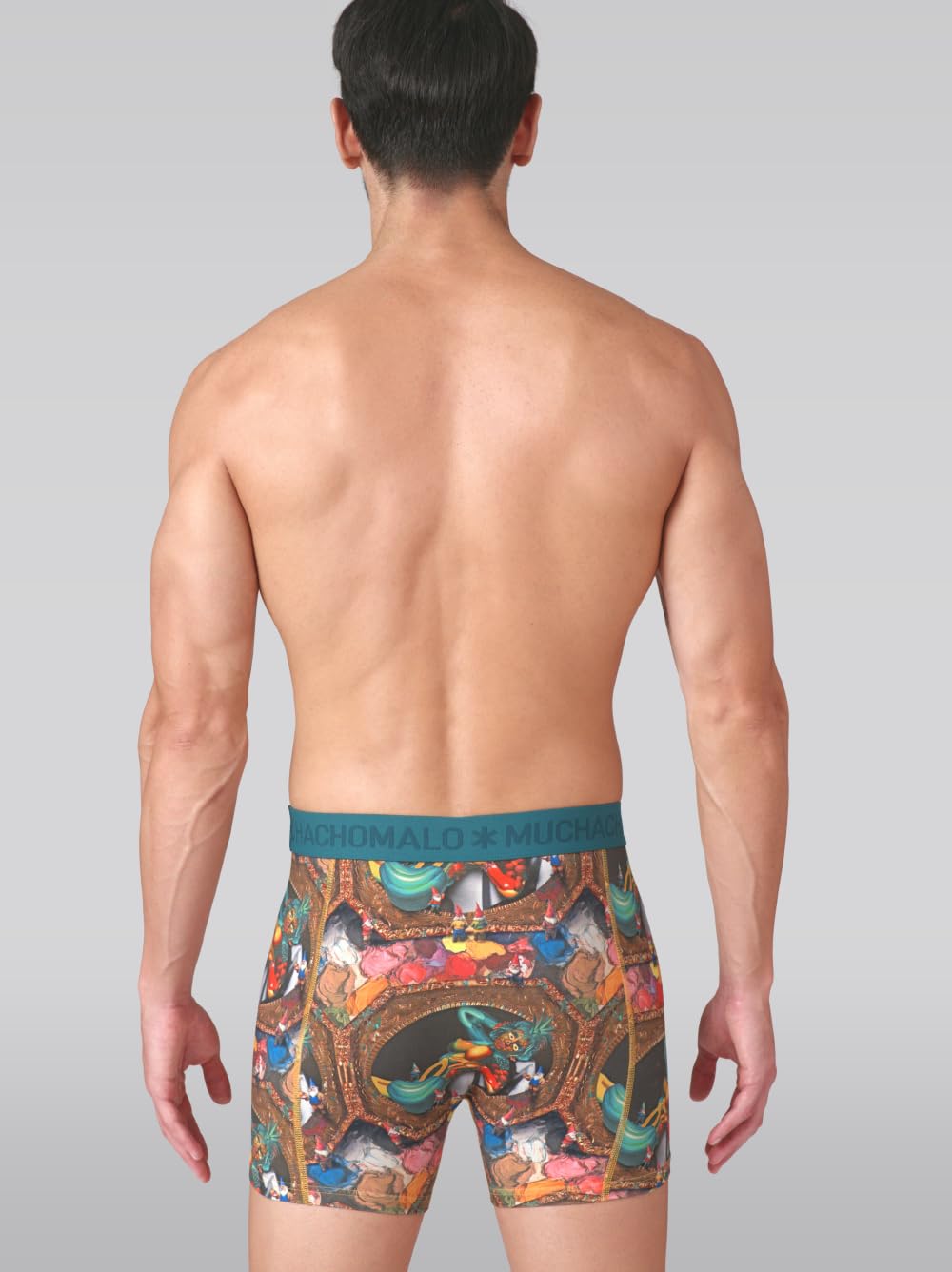Muchachomalo Uomo Boxer 3-Pack, Fantasia, Cotone, Fascia Elastica