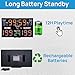 YZ Battery Powered Electronic Basketball Scoreboard with Shot Clock, 12/14/24/30S Custom Shot Clock Digital Scoreboard with Remote, Countdown Timer Clock Score Keeper for Multisports Indoor Outdoor