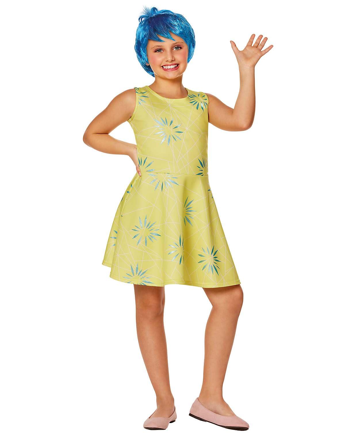 Spirit Halloween Inside Out 2 Kids Joy Dress Costume | Officially Licensed | Disney | Pixar | Joy Outfit