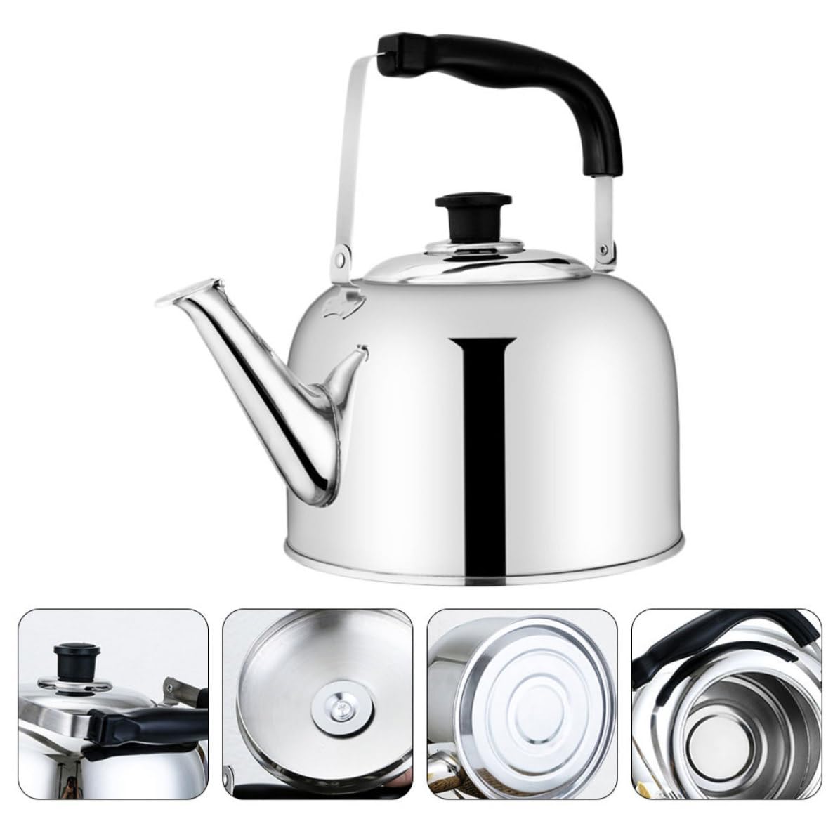 Tetera Silbante de Acero Inoxidable 6l para Gas y Té